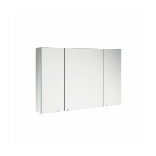 Badkamer spiegelkast 100 cm met drie dubbele spiegeldeuren met schakelaar en stopcontact Alliance