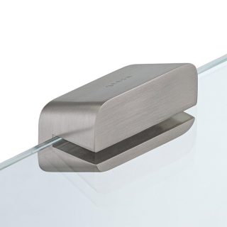 Geesa Shift Dubbele Toiletrolhouder RVS met Planchet van Glas