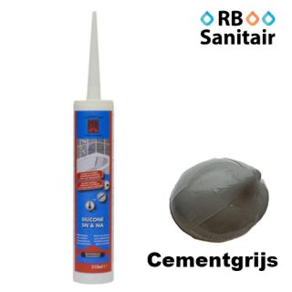Afdichtingskit voor sanitair en natuursteen - Cementgrijs