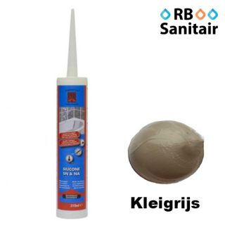 Afdichtingskit voor sanitair en natuursteen - Kleigrijs