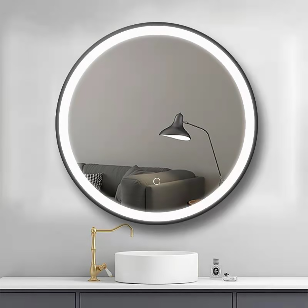 Badkamerspiegel 100 cm LED en spiegelverwarming RB Sanitair Tiel