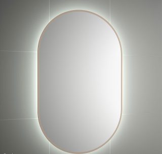 Badkamerspiegel verticaal macchiato met LED verlichting Olimpia 92 cm