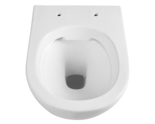 Compact randloos toilet 49 cm bovenaanzicht