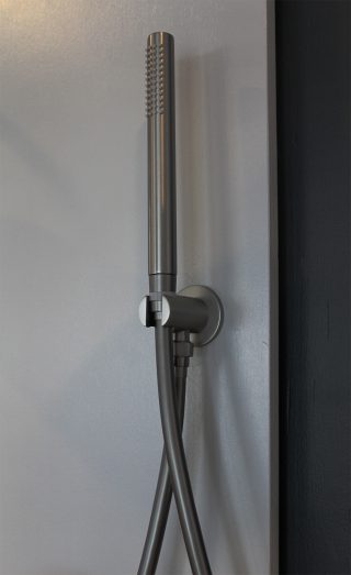 Inbouw regendoucheset 30 cm met thermostaatkraan Gun metal Umfero