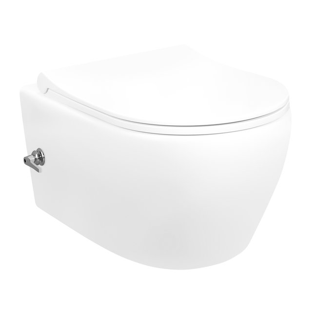 erger maken Occlusie vraag naar Rimless toilet wit met bidet MioCera incl. bril | Koop bij RB Sanitair ✓