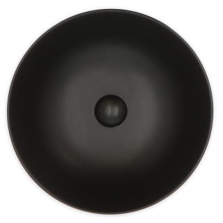RBS020043 Waskom keramiek 41.5×41.5×15.5 cm Mat zwart incl. keramische pop-up Baugur bovenaanzicht
