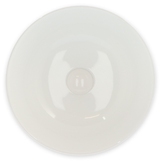 RBS020056 Waskom keramiek 35.8×35.8×15.5 cm Glans Wit incl. keramische pop-up Fint bovenaanzicht