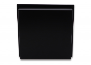 RBS090067 Inbouwnis mat zwart RVS achteraanzicht