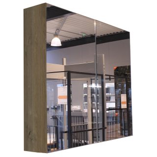 Spiegelkast zonder verlichting 80 cm Hanga Lichtbruin Eiken