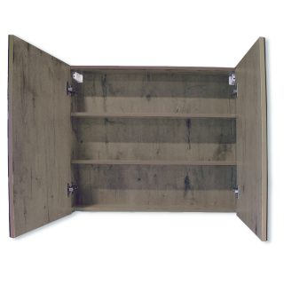 Spiegelkast zonder verlichting 80 cm Hanga Taupe Eiken - binnenkant