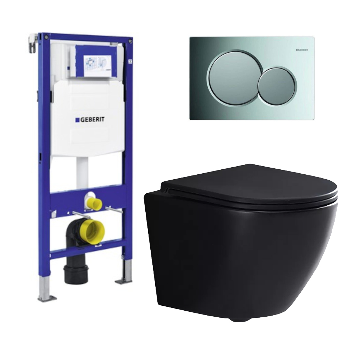 hulp in de huishouding Jaar Collectief Complete Toiletset MioCera met Sigma-01 Bedieningspaneel | RB Sanitair