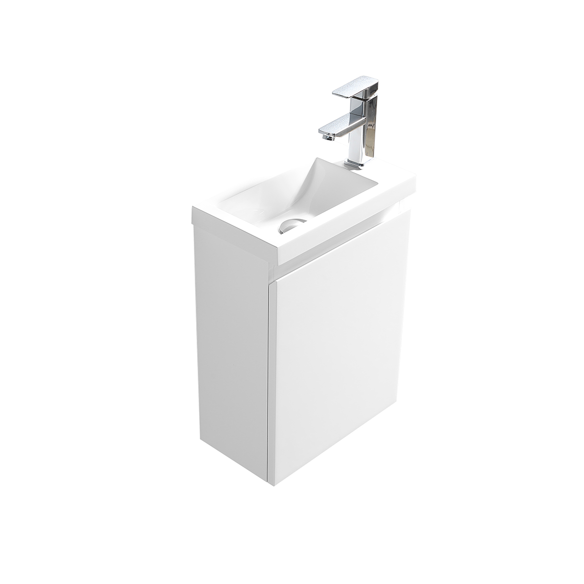 Harmonie Verplaatsing vooroordeel Toiletmeubel 40 cm Hoogglans wit met wastafel glans wit Hanga | Koop nu