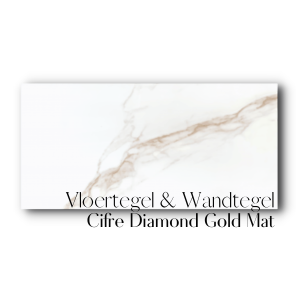 Vloertegel 30×60 cm Cifre Diamond Gold Mat